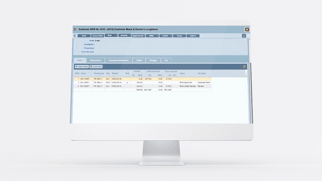 The INVEX-CSX website is shown on a desktop computer, with a magnification of what's on the screen.