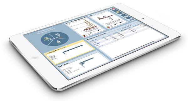 Invex software on tablet